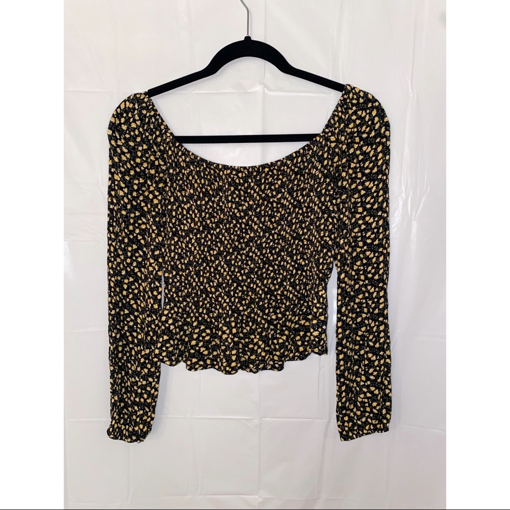 Hollister Off The Shoulder Floral Blouse